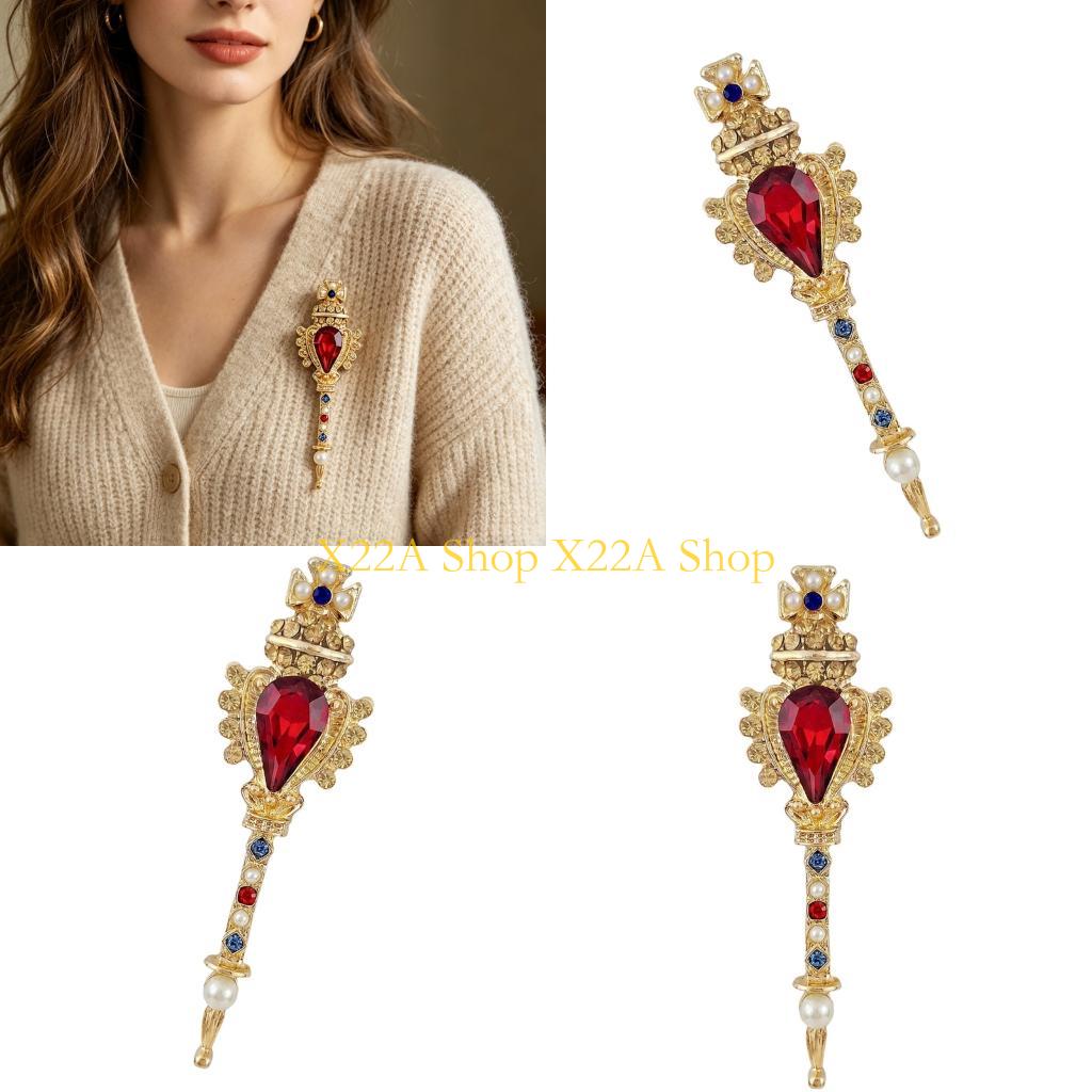 Women'S Accessories For Formal Wear - Unique Retro Magical Wand Brooch With