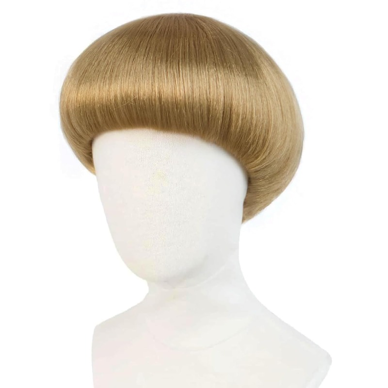 Women'S Accessories In The 70S - Short Blonde Bowl Cut Wig Blonde