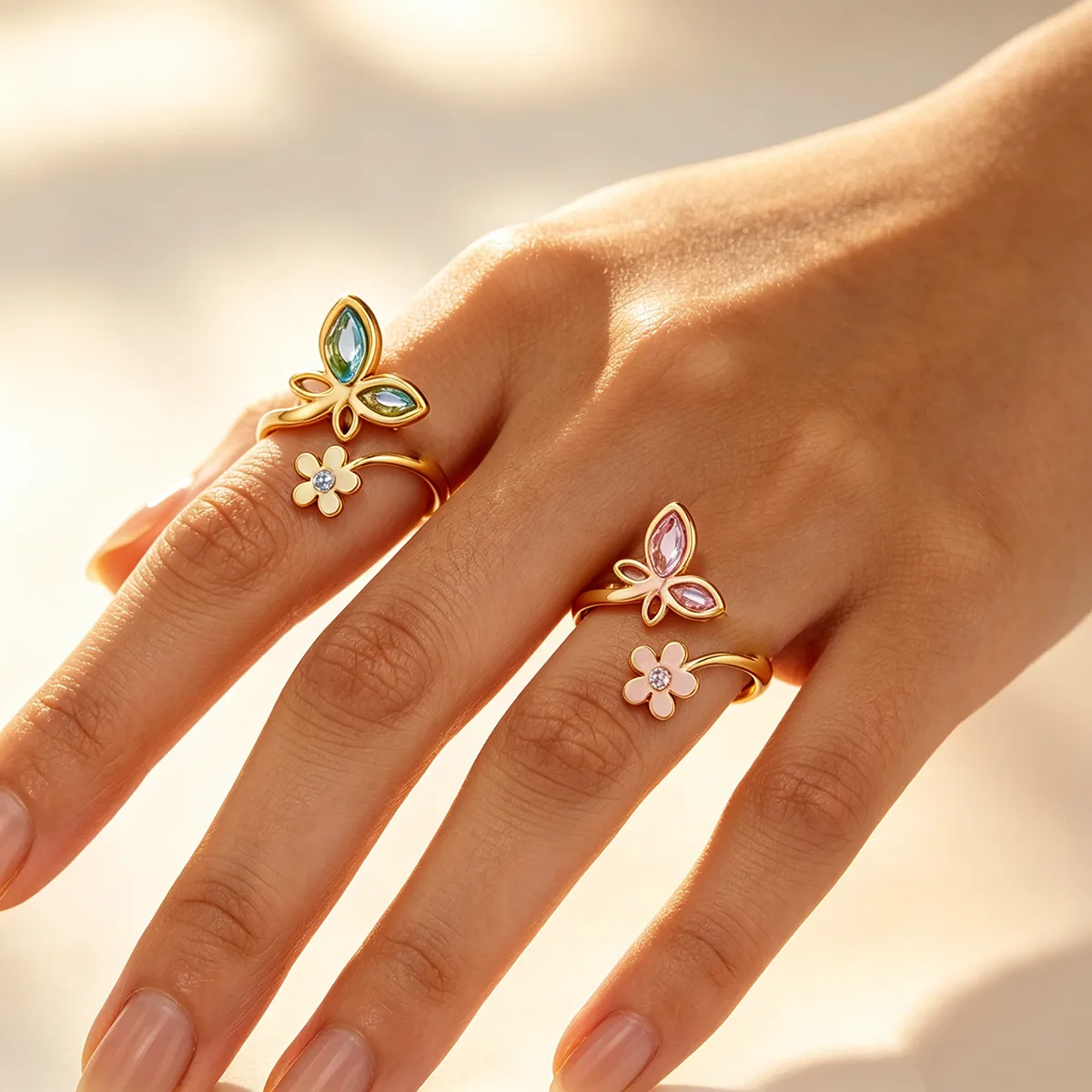 Adjustable Flower Rings for Wo - Women'S Accessories Trends 2026 recension och pris