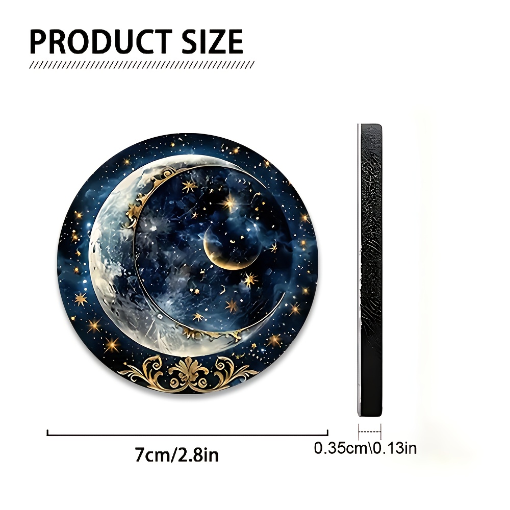 2pcs Starry Night Moon Car Cup - Women Accessories Holder recension och pris