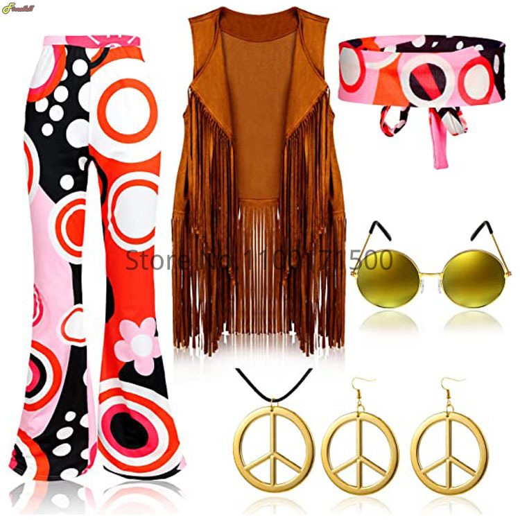 Halloween Hippie Costume Women - Women'S Accessories In The 70S recension och pris