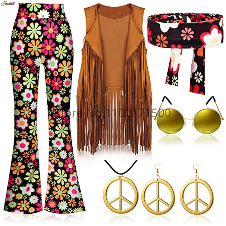 Halloween Hippie Costume Women - Women'S Accessories In The 70S recension och pris