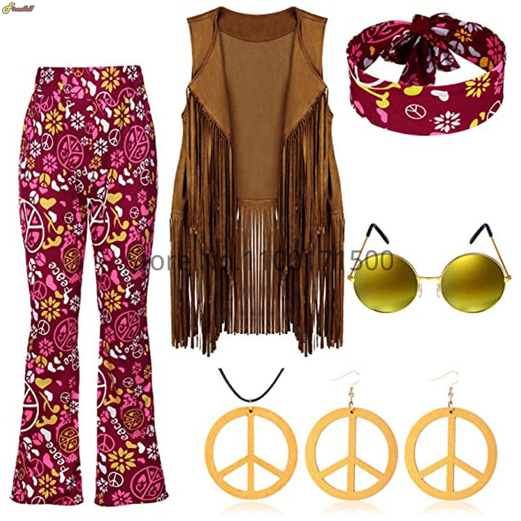 Halloween Hippie Costume Women - Women'S Accessories In The 70S recension och pris
