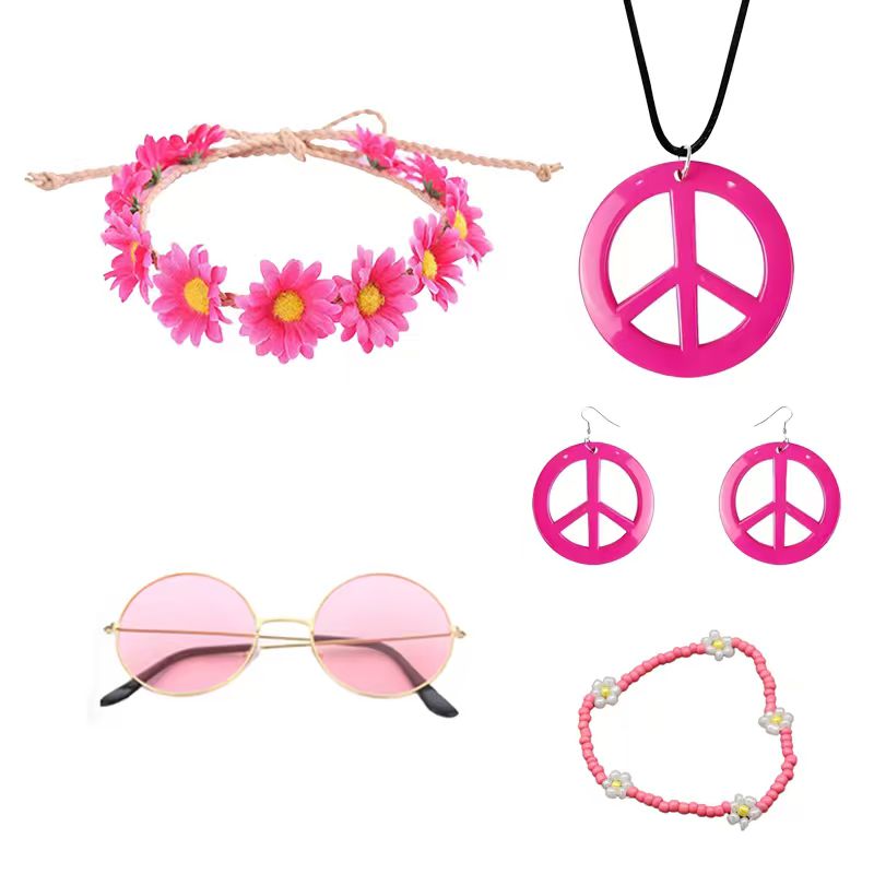 PESENAR Hippie Costume Accesso - Women'S Accessories In The 70S recension och pris