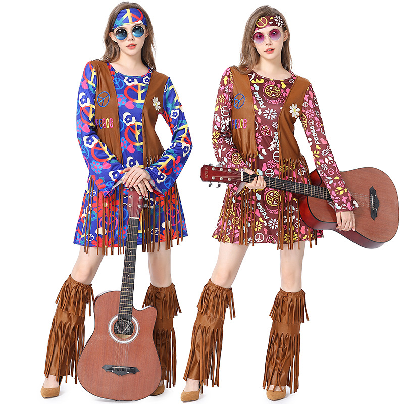 Halloween Disco Dress 70s 60s  - Women'S Accessories In The 70S recension och pris
