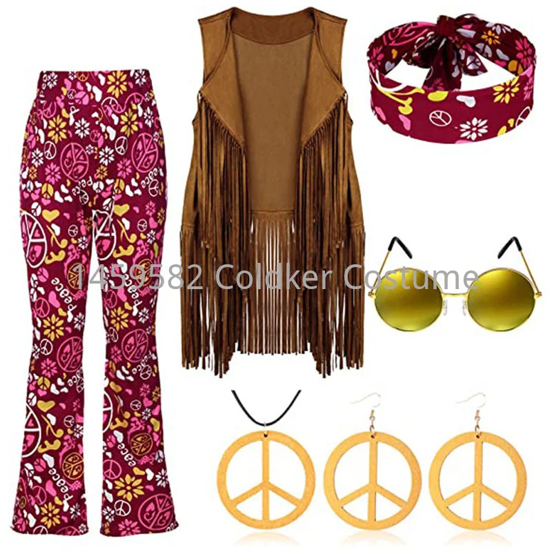 Hippie Costume Women Peace Lov - Women'S Accessories In The 70S recension och pris