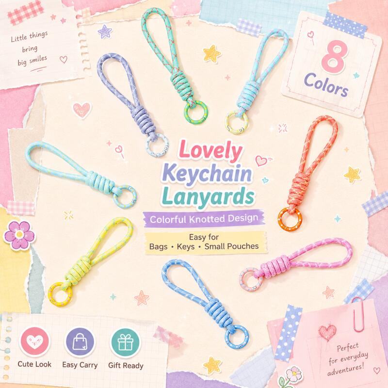2~5pcs Colorful Braided Keycha - Women Accessories Holder recension och pris