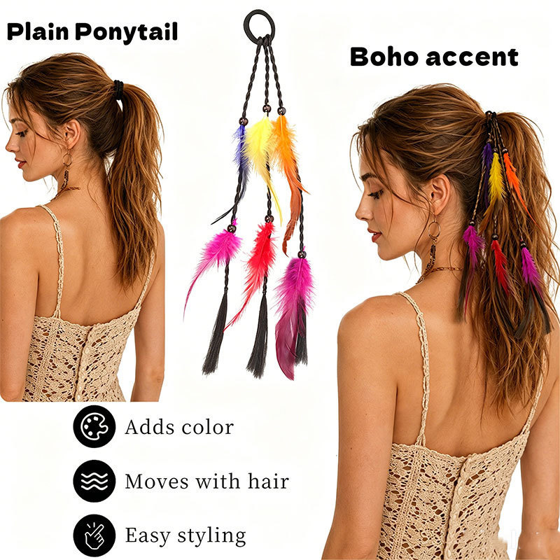 Women Lady Girls Handmade Bohe - Hair Band Elastic recension och pris