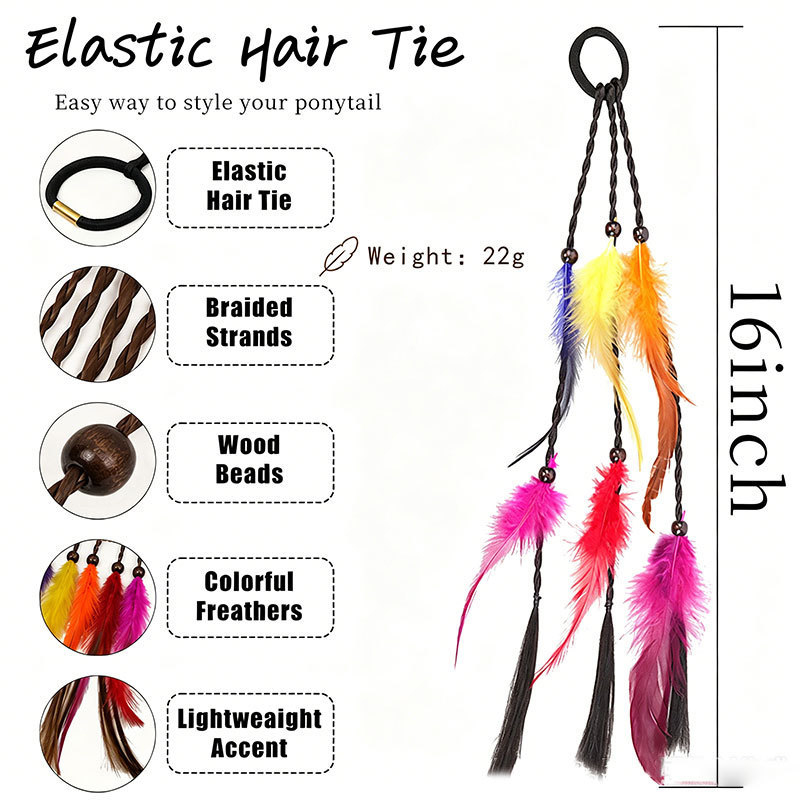 Women Lady Girls Handmade Bohe - Hair Band Elastic recension och pris