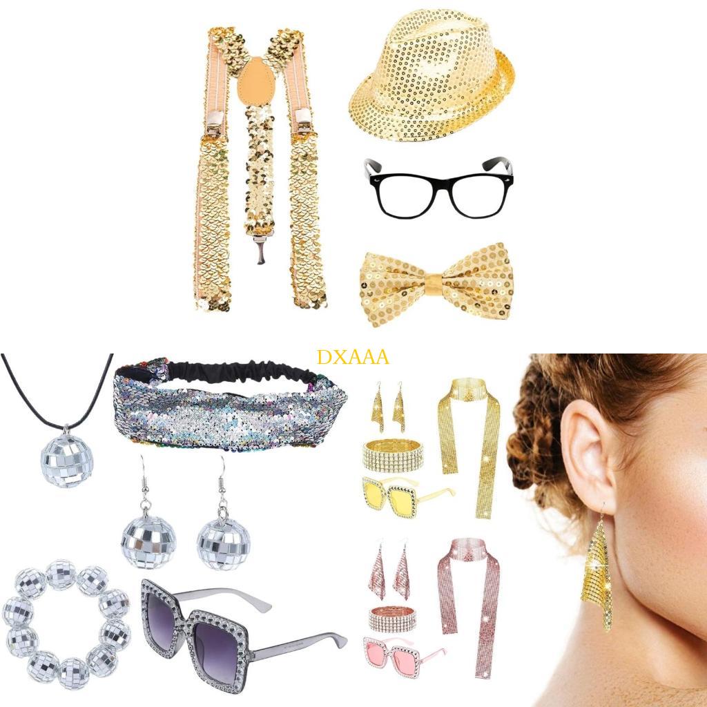 DXAA 70s Disco Fancy Dress Set - Women'S Accessories In The 70S recension och pris