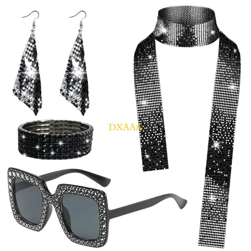 DXAA 70s Disco Fancy Dress Set - Women'S Accessories In The 70S recension och pris
