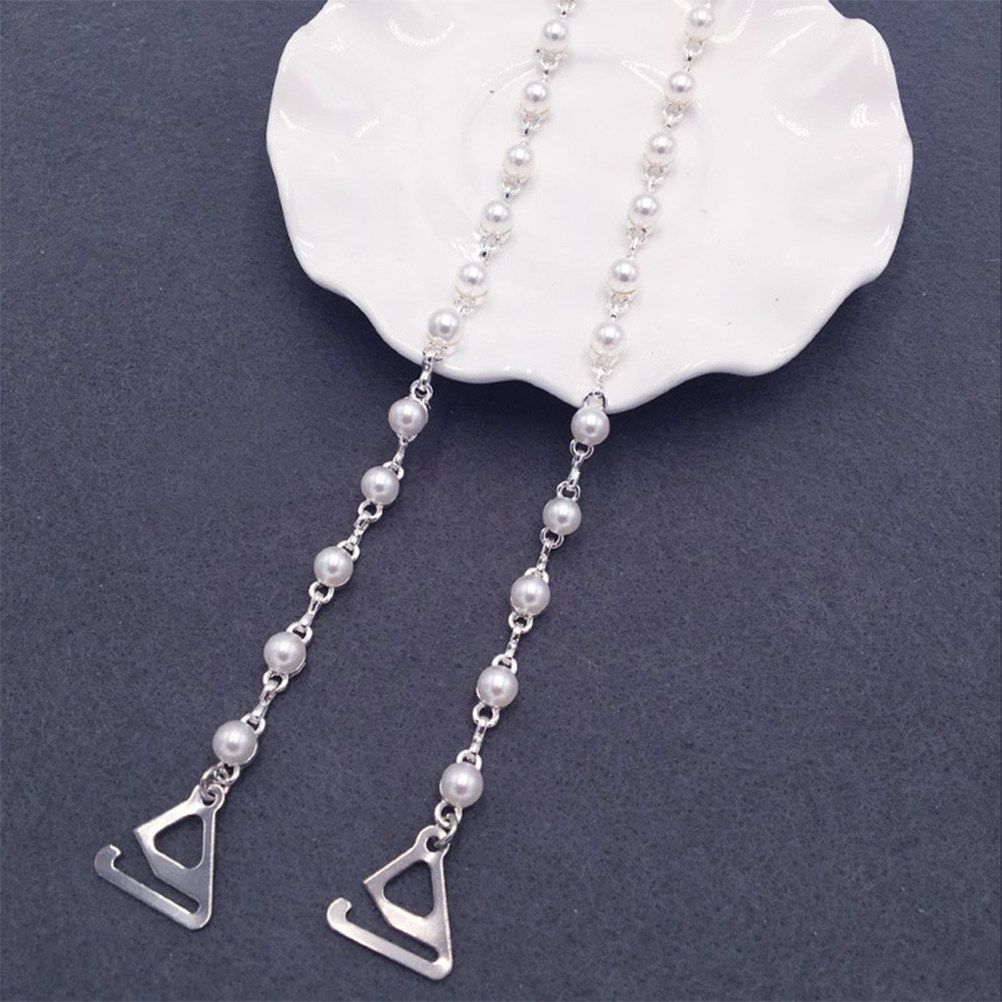 1Pair Pearl Bra Straps Rose Fl - Women Accessories Holder recension och pris