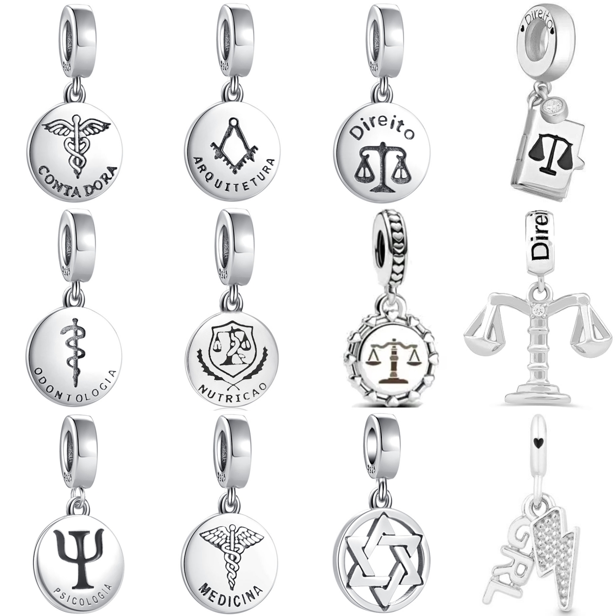 New 925 Sterling Silver Charm  - Women'S Accessories New Balance recension och pris