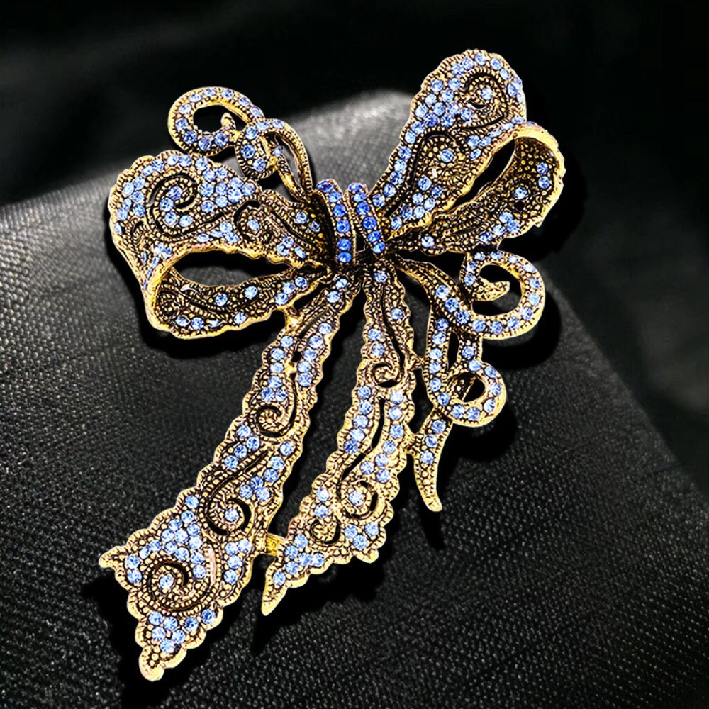 Vintage Bow-Shaped Brooch, Ele - Women'S Accessories For Formal Wear recension och pris