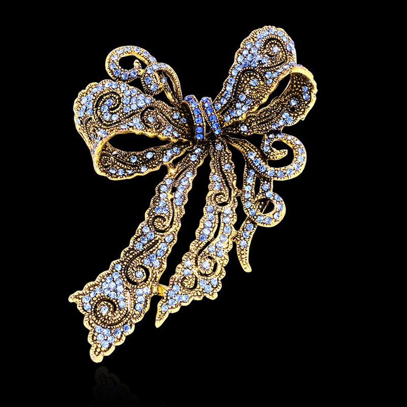 Vintage Bow-Shaped Brooch, Ele - Women'S Accessories For Formal Wear recension och pris