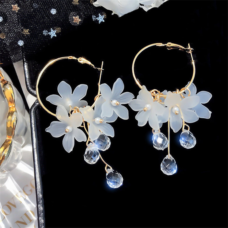 Korean Fashion Zircon White Fl - Women'S Accessories Trends 2026 recension och pris