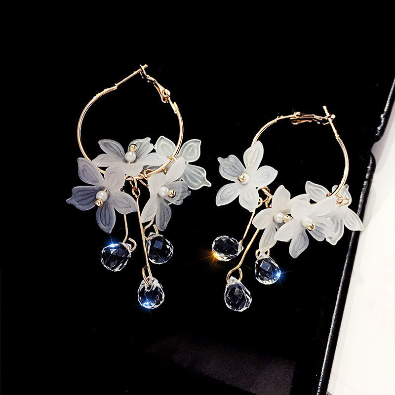 Korean Fashion Zircon White Fl - Women'S Accessories Trends 2026 recension och pris
