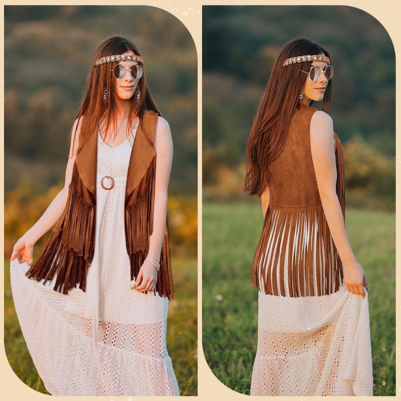 5 Pcs Hippie Costume Accessori - Women'S Accessories In The 70S recension och pris