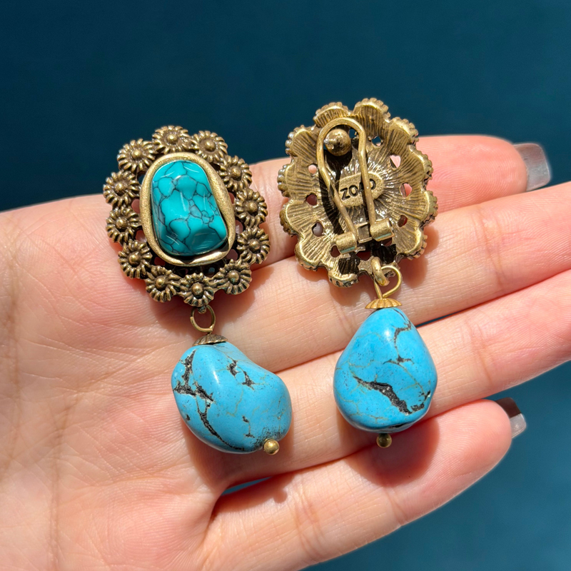 Vintage Turquoise Earrings Nat - Women'S Accessories Trends 2026 recension och pris
