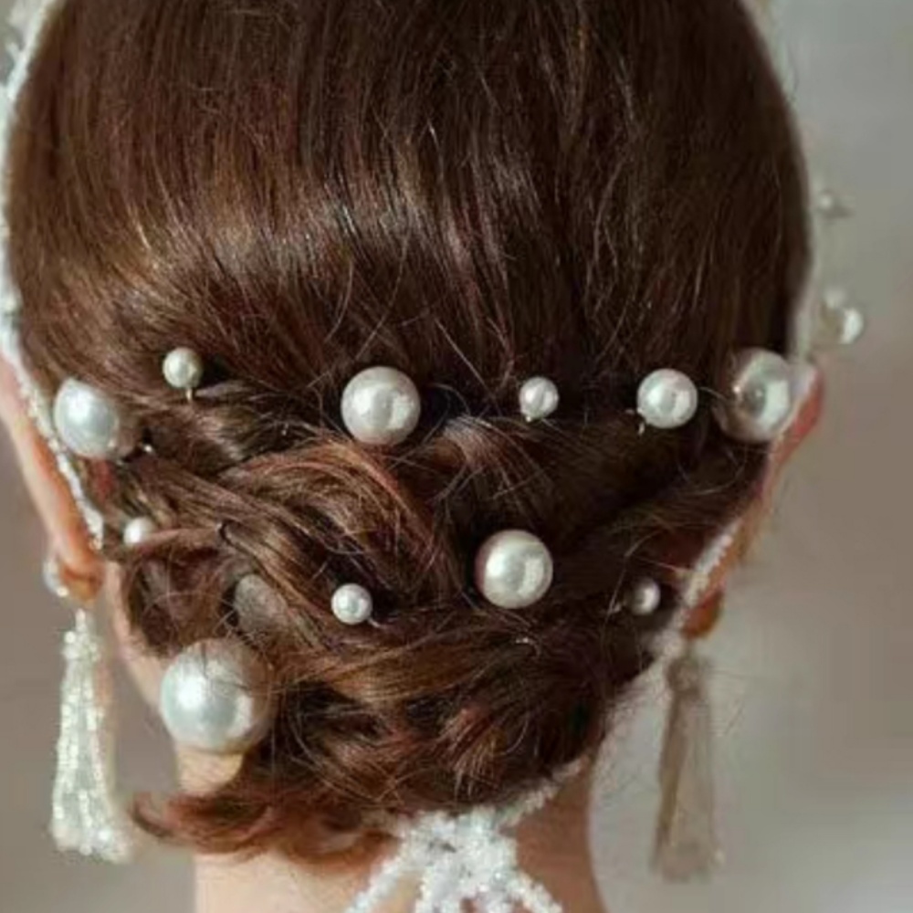 Pearl Crystal Hair Pins Comb S - Young Women'S Accessories recension och pris
