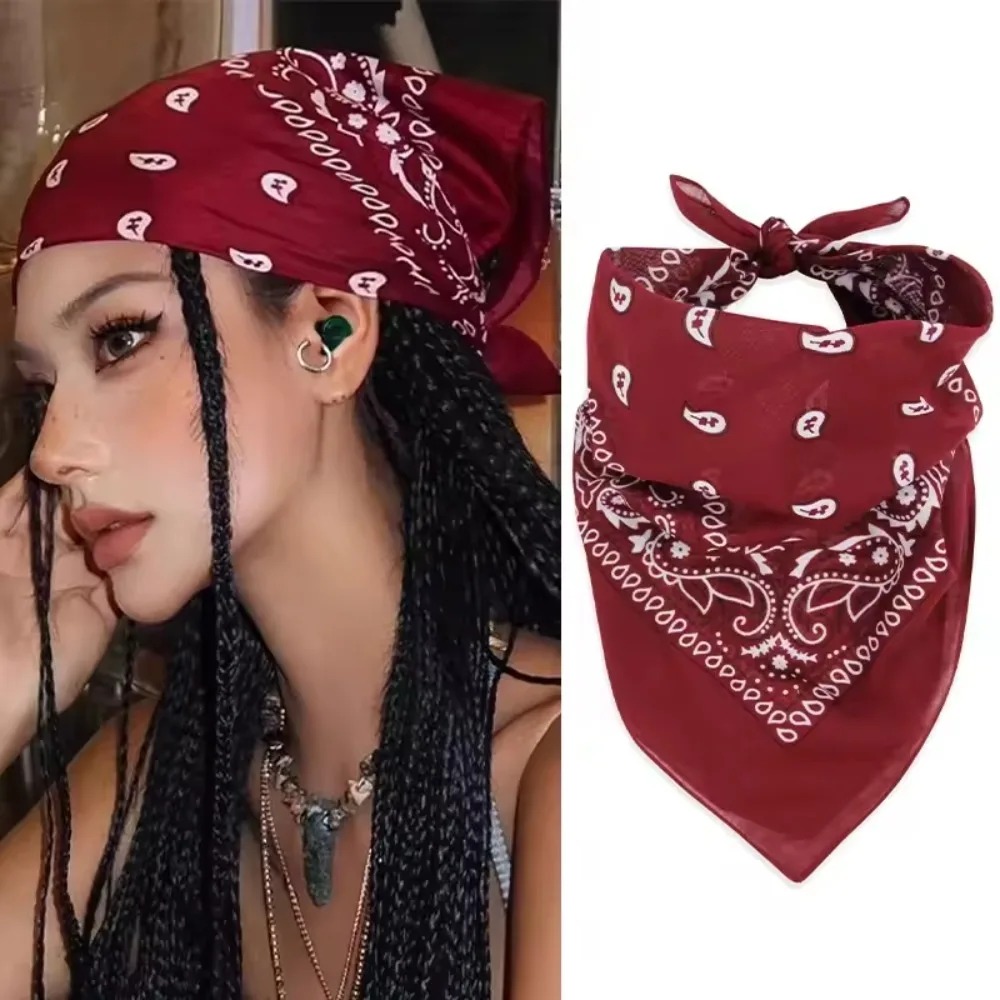 Retro Wine Red Square Bandana  - Women'S Accessories Go Outdoors recension och pris