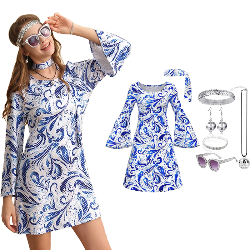 70s Disco Outfit Women 7 PCS D - Women'S Accessories In The 70S recension och pris