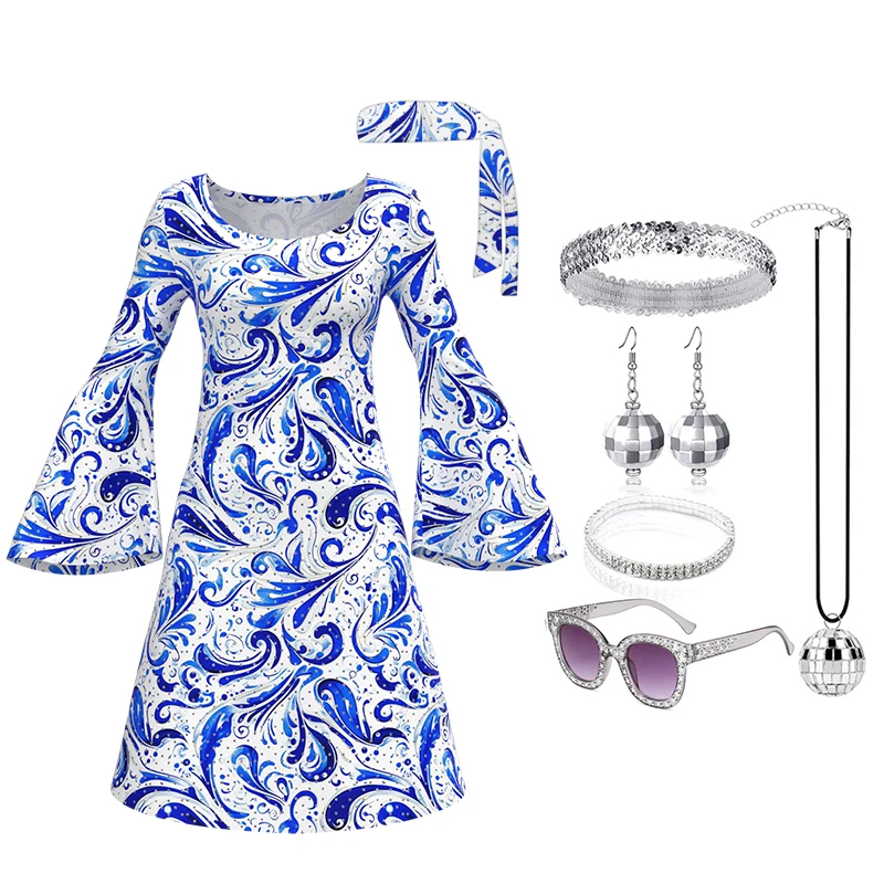 70s Disco Outfit Women 7 PCS D - Women'S Accessories In The 70S recension och pris