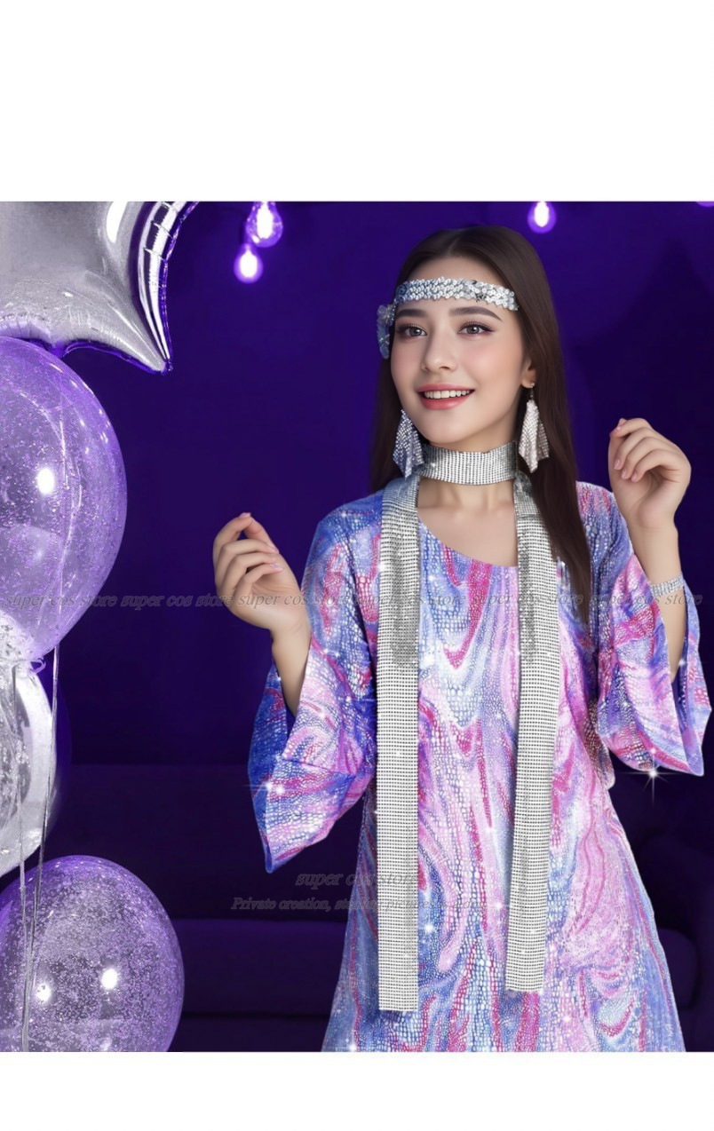 70s Disco Women Costume Outfit - Women'S Accessories In The 70S recension och pris