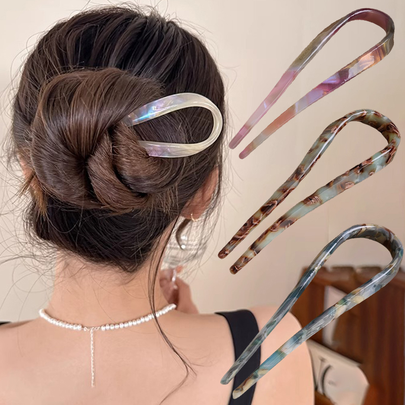 U-Shaped Hair Sticks Acetate A - Young Women'S Accessories recension och pris