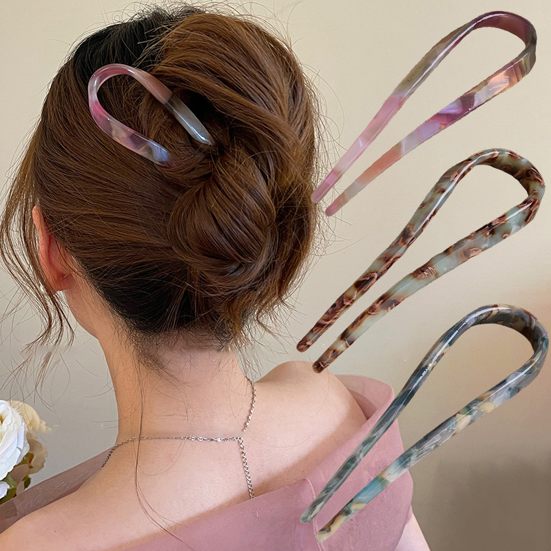 U-Shaped Hair Sticks Acetate A - Young Women'S Accessories recension och pris