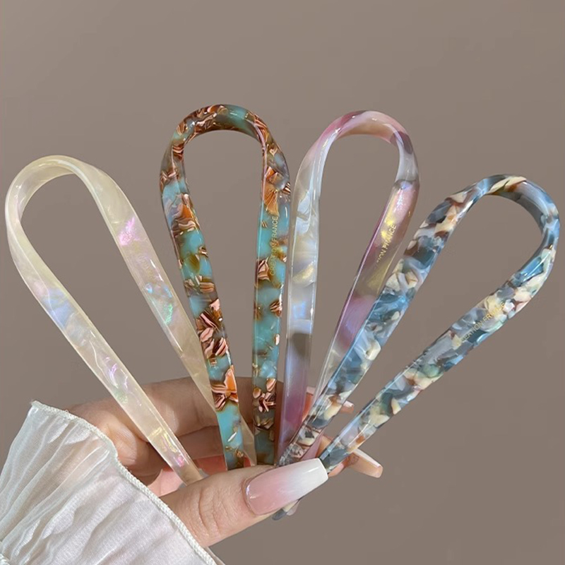 U-Shaped Hair Sticks Acetate A - Young Women'S Accessories recension och pris