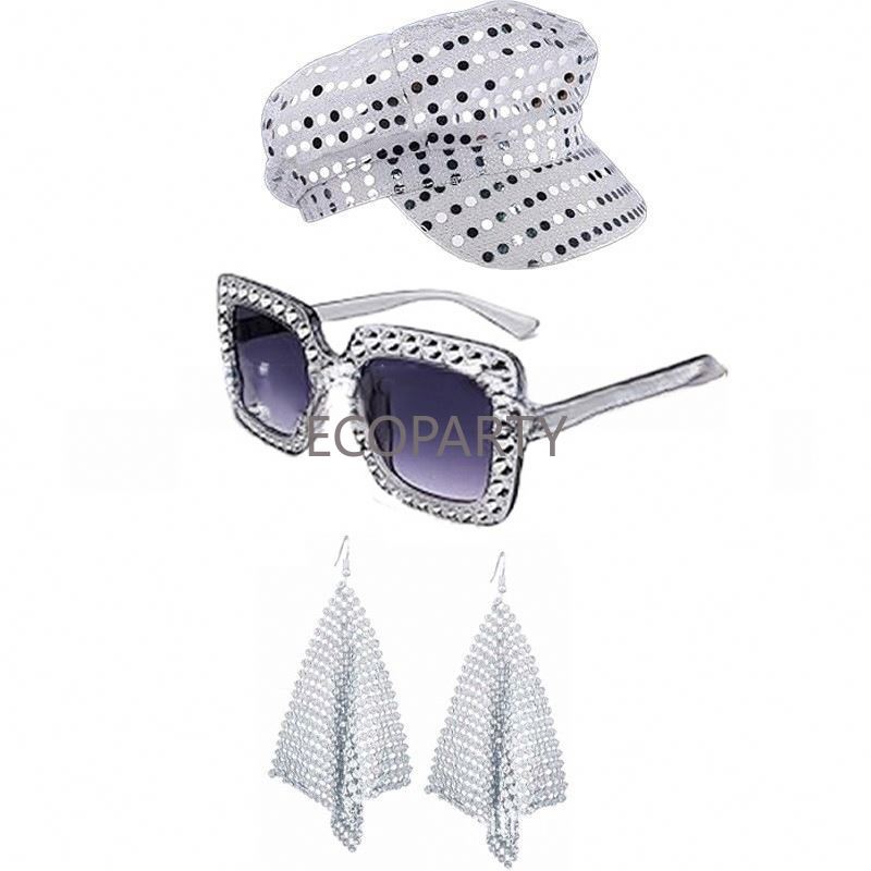 2024 3PCS/5PCS 70s Disco Costu - Women'S Accessories In The 70S recension och pris