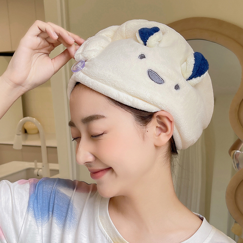Hair Towel Cartoon Cute Absorb - Hair Band Elastic recension och pris