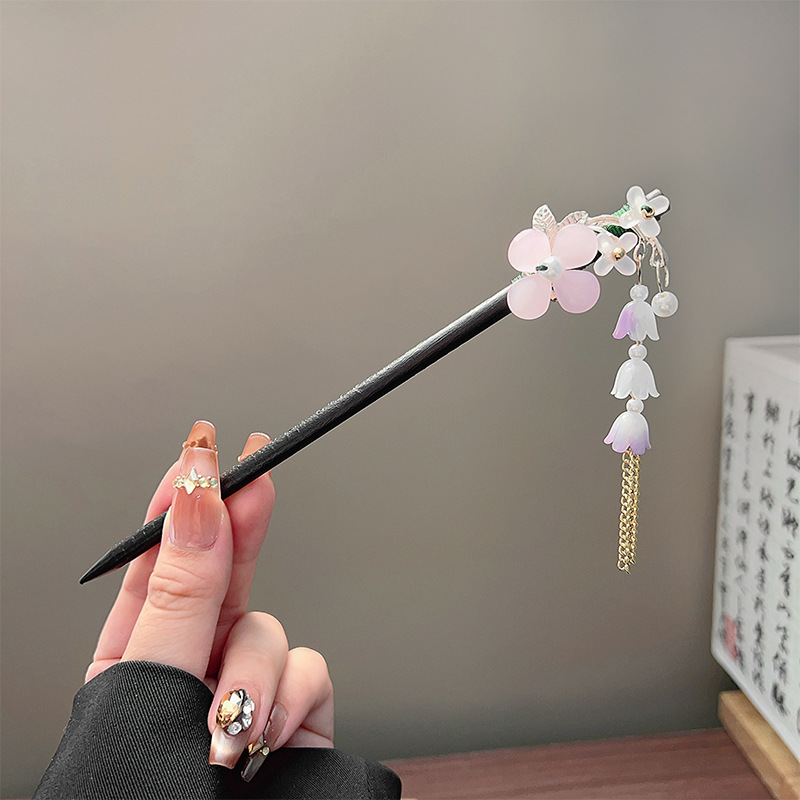 Classic Tassel Hair Stick Blac - Young Women'S Accessories recension och pris