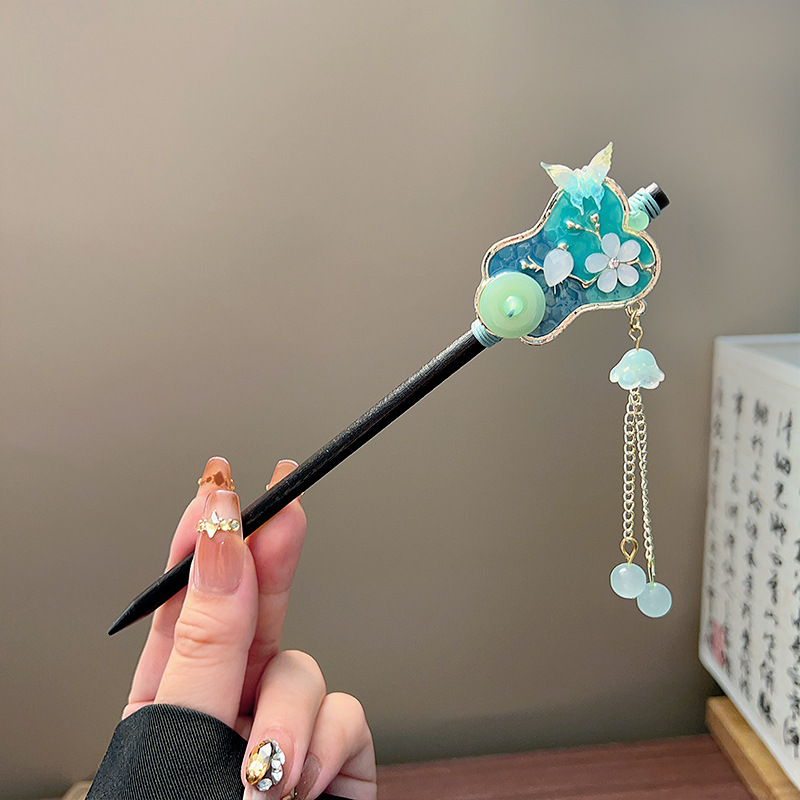 Classic Tassel Hair Stick Blac - Young Women'S Accessories recension och pris