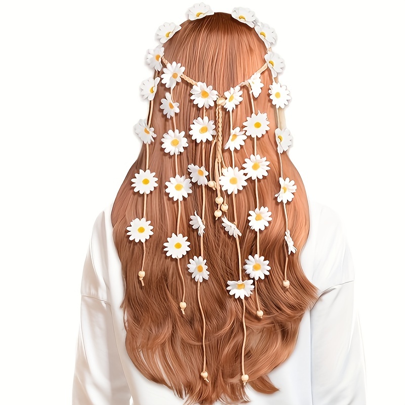 Flower hippie headband, flower - Women'S Accessories In The 70S recension och pris