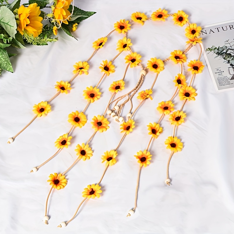 Flower hippie headband, flower - Women'S Accessories In The 70S recension och pris