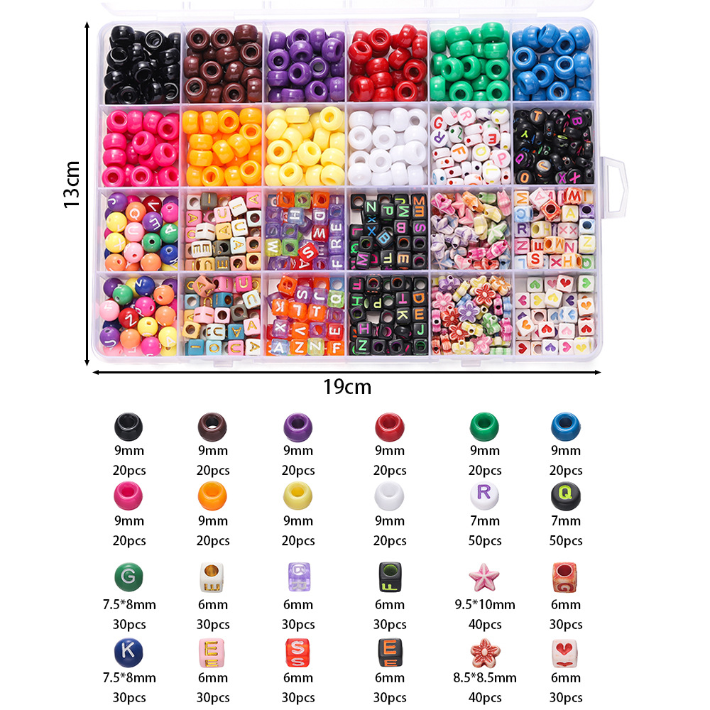 1 Box Colorful Acrylic Pony Be - Women Accessories Organizer recension och pris